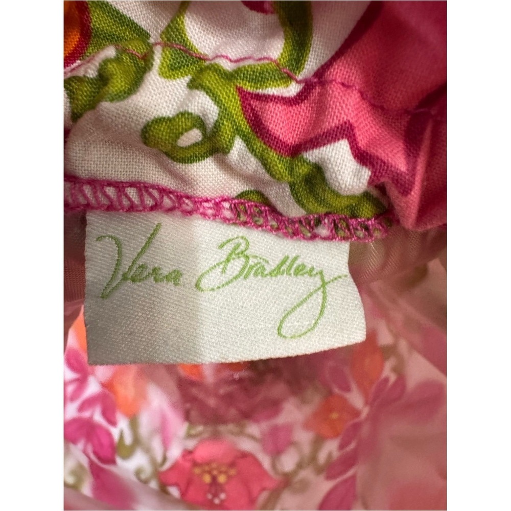 Vera Bradley Ditty Bag Lilli Bell Lined Cinch Tote Drawstring Retired Pink - Picture 5 of 5